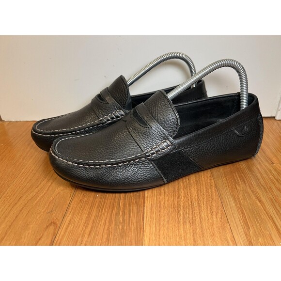 Sperry Top-Sider Shoes Mens Size 7.5 Black Leather Slip On Loafers STS10379 main image 4